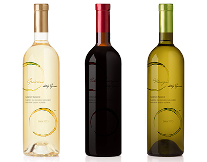 Wine labels for Žunar Wines