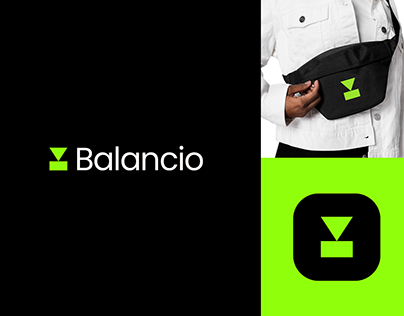 Wallet app logo design fintech finance
