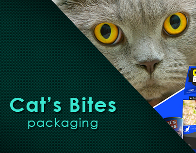 Cat's Bites - Cat food packaging design