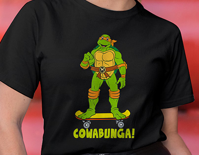 Rise Of The Tmnt Michelangelo Turtle Women Shirt