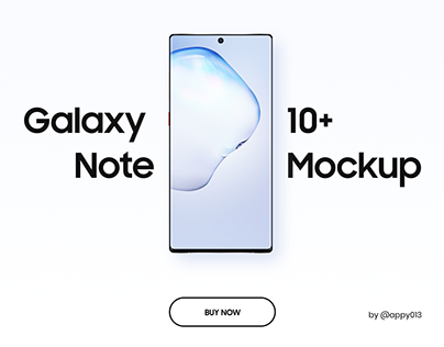 Galaxy Note 10+ realistic Mockup for Android UI Designs