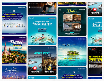 Tour and Travel Social Media Ads Design for Stargofly