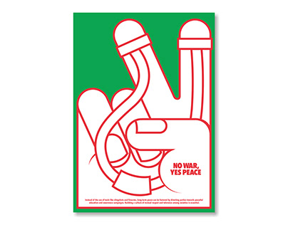 NO WAR, YES PEACE POSTER DESIGN (PALESTINE)