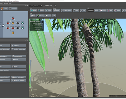 Game prop - 3D Palm Tree made in SpeedTree