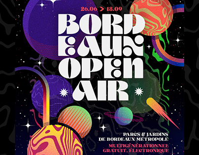 Bordeaux open air festival - visual identity proposal