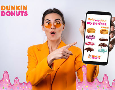 Dunkin donuts online interactive ad.