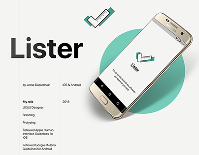 Lister Reminder To Do List App for Android and iOS