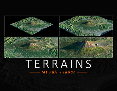 3DTerrain - Mount Fuji