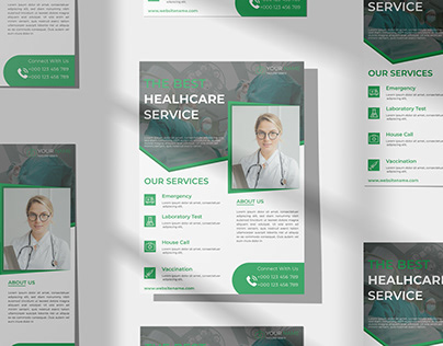 Medical Healthcare Flyer Template.