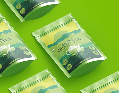 Green Tea - Packaging Label Design