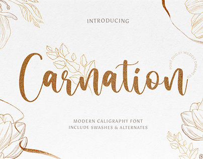 Carnation - Modern Calligraphy Font