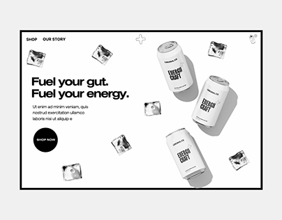 E-commerce Drink Brand Concept - Energii Craft