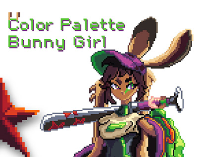 Bunny Girl - Pixel Art Color Palette Study