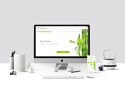 Redesign of Brush with Bamboo landing page