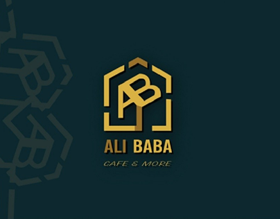 Ali Baba cafe brand identity