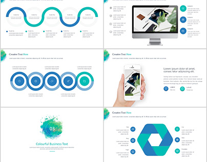 Blue Creative business design PowerPoint template