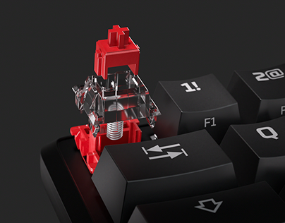 HyperX Alloy Origins 60, 3D rendering Keyboard