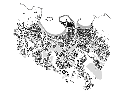 Mapa San Sebastián blanco