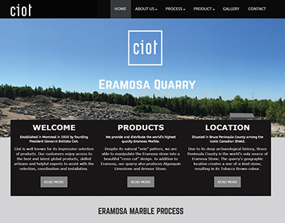 Ciot Quarries Web Design