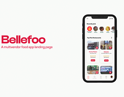 Bellefoo: Multivendor Food App Landing Page