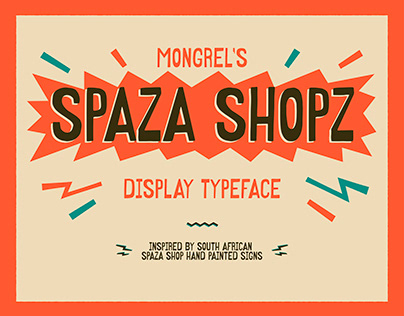 Project thumbnail - SPAZA SHOPZ Display Typace