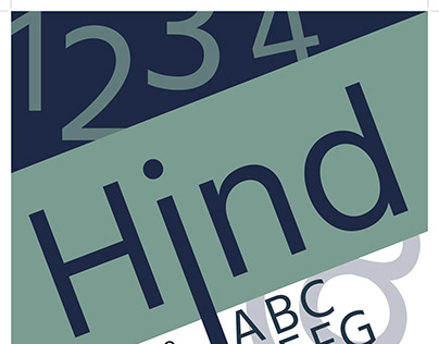 Hind Typeface Poster