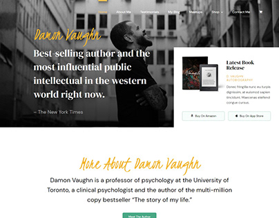 Author website design