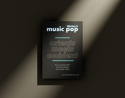 Pop concert flyer