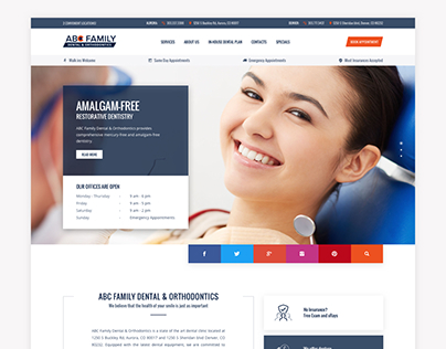 Website for ABC Family Dental & Orthodontics