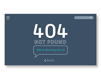Daily UI: 404 Page
