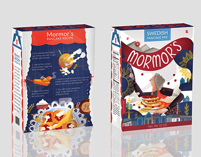 Mormor's Swedish Pancake Mix- Package Design