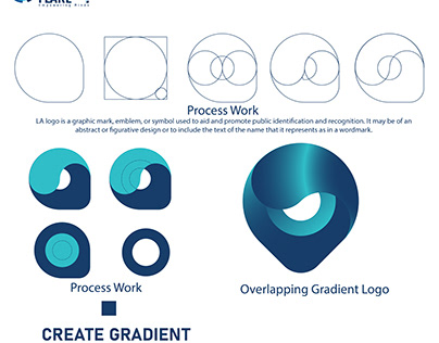 Overlapping gradient Logo