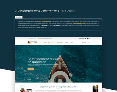 Conciergerie Hôte Gamme Home Page Design