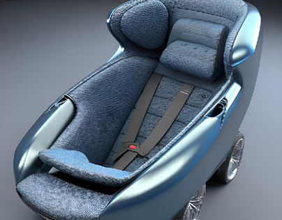 Baby stroller. Concept design by HERZ.