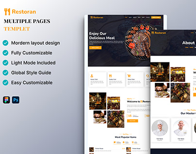 Restaurant Landing Page| WebSite Design