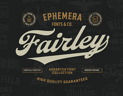 Ephemera Fairley Font Collection