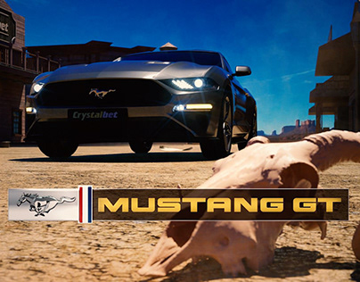 Mustang in the wild west