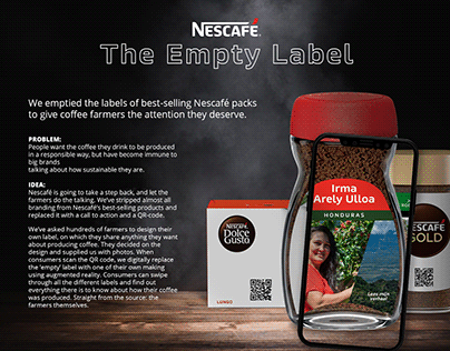Nescafe - the empty label