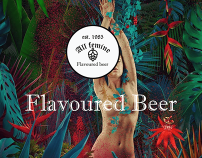 AllFemine Flavoured Beer Branding