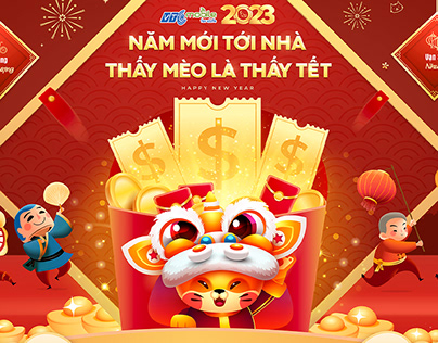 Backdrop "Tet" New Year for VTC Mobile Game Company