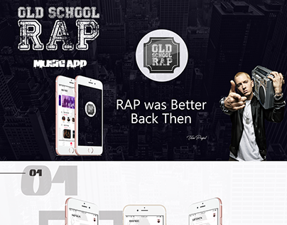 Old School Rap - Music App UI