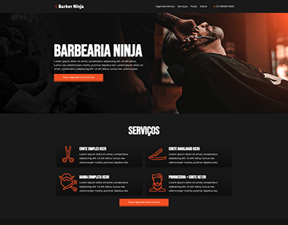 Barbearia Ninja - Site Com Agendamento Integrado