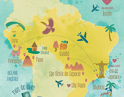 Ilustração I Mapas de viagem