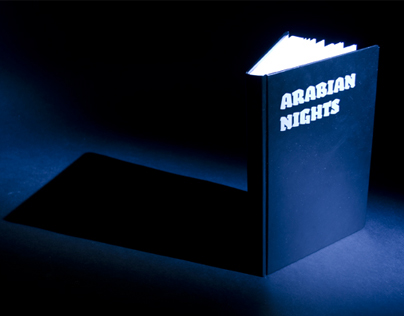 Experimental book design: "1001 Arabian nights"