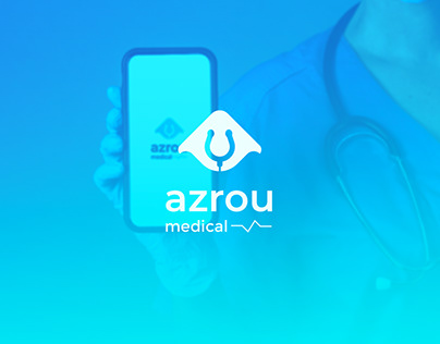 Azrou meical logo design