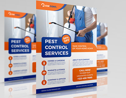 Pest Control Services Flyer Template