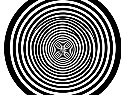 Concentric circles, optical illusions torture the eyes