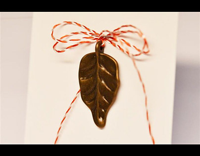 Martisor bronz Poetica Leaf
