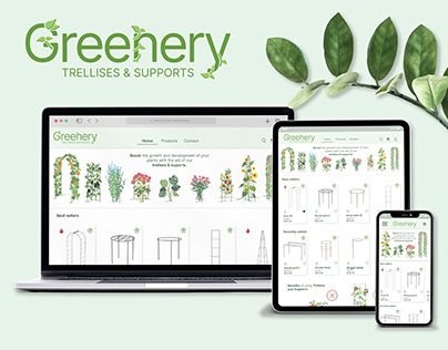 Greenery: Trellises & Supports Ecommerce Concept