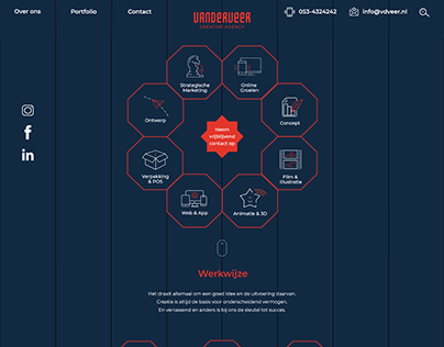 VanderVeer: 'Website design en interactie ontwerp'